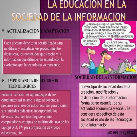 La educacion en la sociedad de la informacion | PPTX