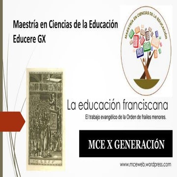 La Educación Franciscana