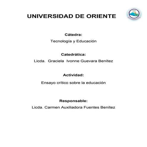 La educacion sin sentido