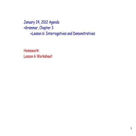 Chapter 3, Lesson 6 | PDF