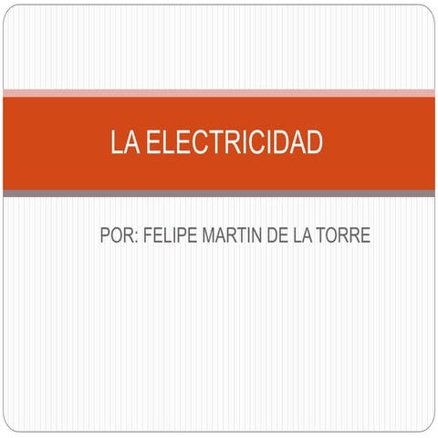 La electricidad