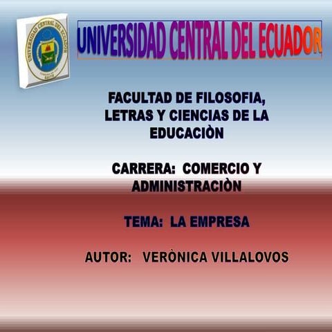 ESCUELA DE COMERCIO Y ADMINISTRACIÓN POR VERÓNICA VILLALOVOS
