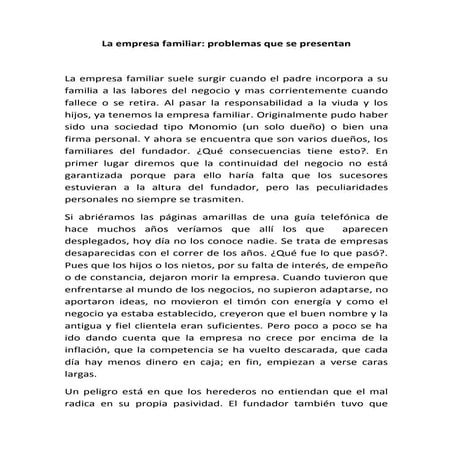 La empresa familiar