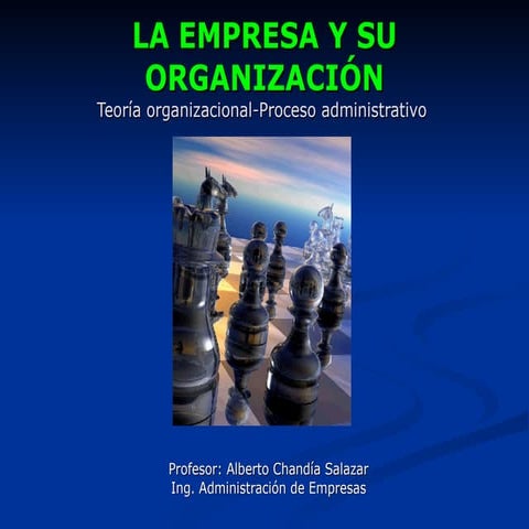 La empresa y su organización