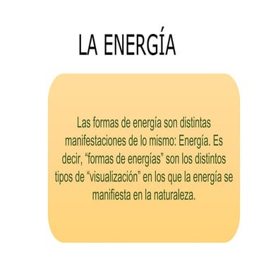La energía