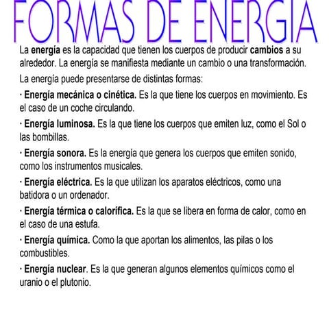 La energía a nuestro alrededor