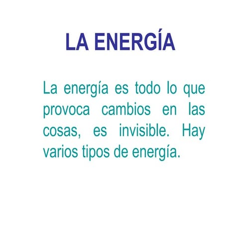 La energia