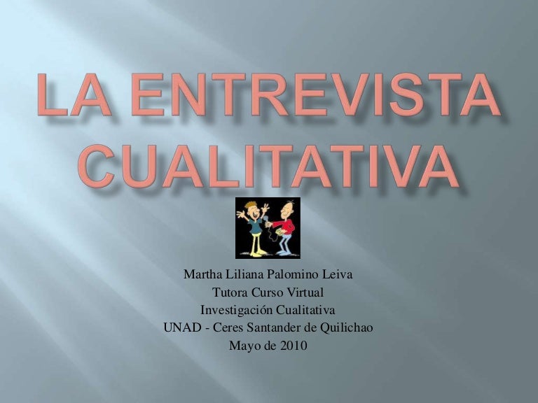 La entrevista cualitativa