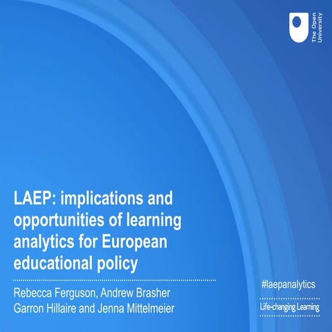 Overview of the LAEP learning analytics project