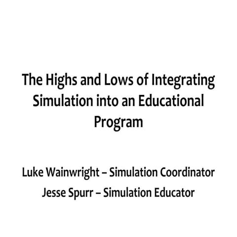 Integrating In Situ Simulation