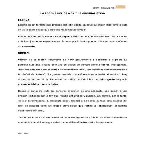 Manual de procedimientos para la preservacion de la escena del crimen | PDF