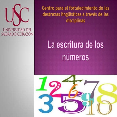 La escritura de los números final