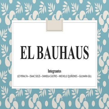 La escuela bauhaus PPT