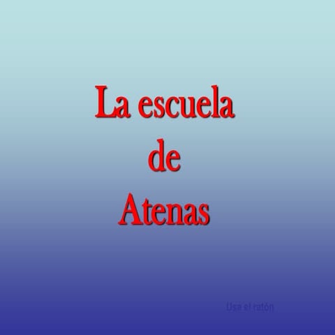 La escuela de Atenas