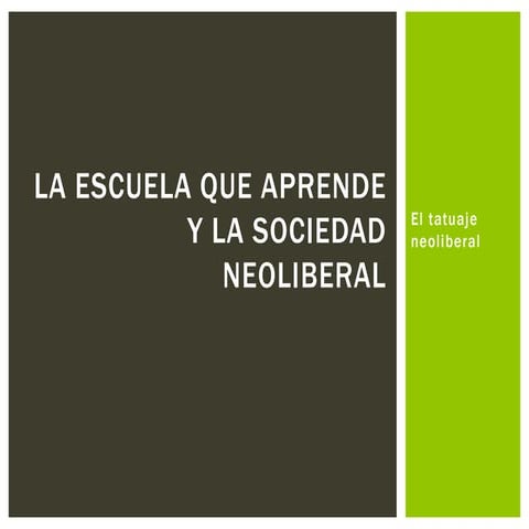 La escuela que aprende