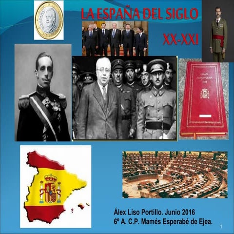 La España del siglo XX. 6º Primaria. Álex Liso