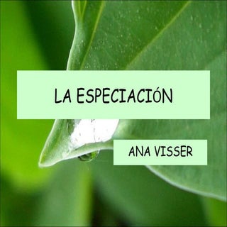 La especiación