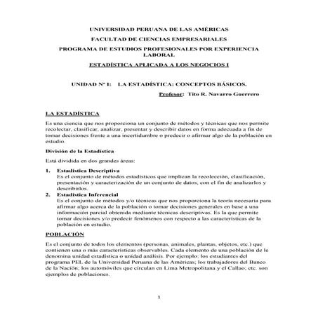La estadistica conceptos basicos 