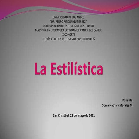 La estilística