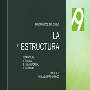 LA ESTRUCTURA EN DISEÑO BASICO