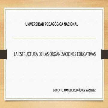 LA ESTRUCTURA DE LAS ORGANIZACIONES EDUCATIVAS.pptx