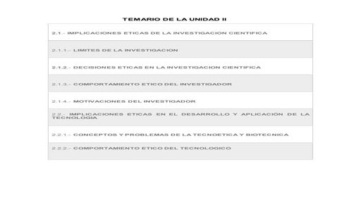 La etica en la ciencia y la tecnologia