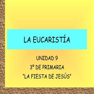 PARTES DE LA EUCARISTÍA