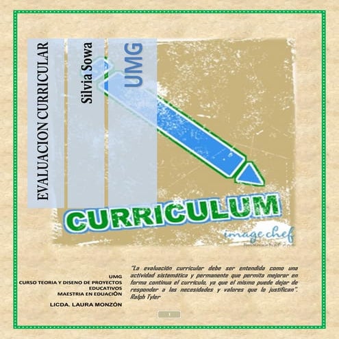 La evaluación curricular silvia sowa