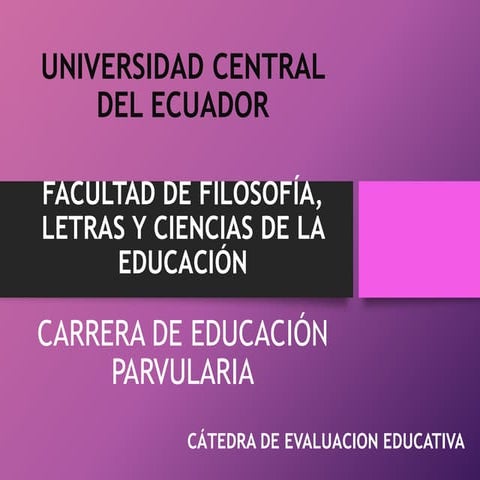 La evaluación según su funcionalidad