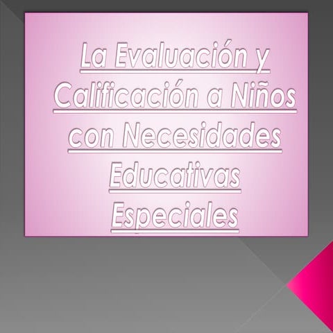 La evaluación y calificación power