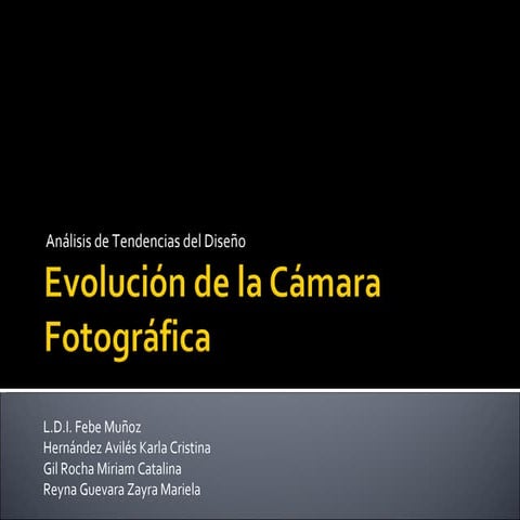 La Evolucion De La Camara Fotografica