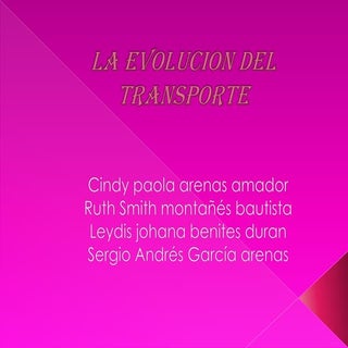 La evolucion del transporte
