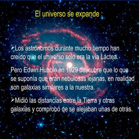 La expansión del universo