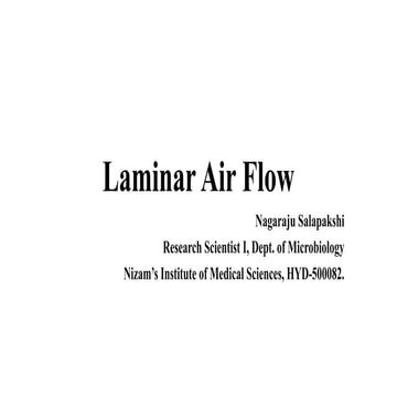 Laminar Air Flow and their Applications in a Laboratory