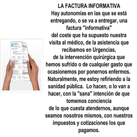La factura informativa