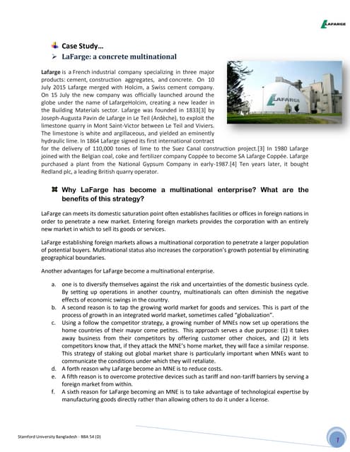 Lafarge internationa trade..niloy