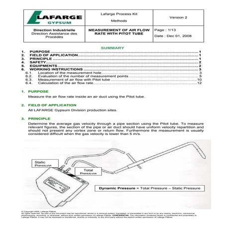 Lafarge Process Kit - Air flow rate - Pitot V2.pdf