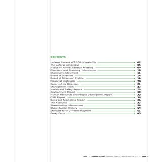 Lafarge WAPCo Annual Report 2011