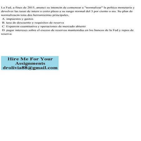 La Fed A Fines De 2015 Anunci Su Intenci N De Comenzar A Normali pdf