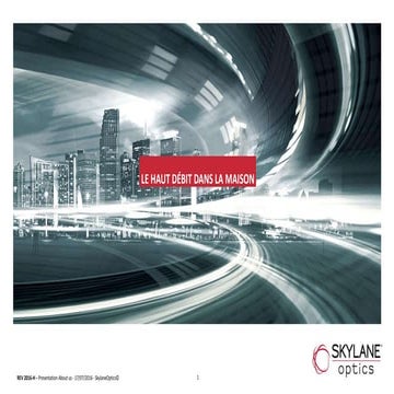 Fiber in The Home (Skylane Optics)