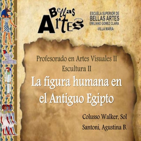 Escultura II - La figura humana en el Antiguo Egipto