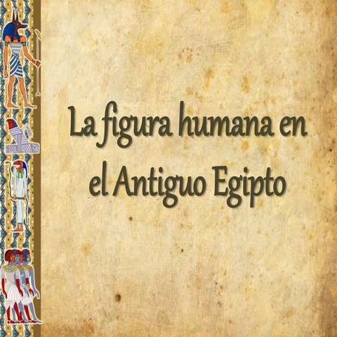 La figura humana en el arte del Antiguo Egipto