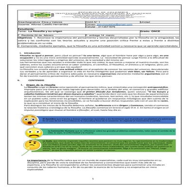 La folosifia  y su origen