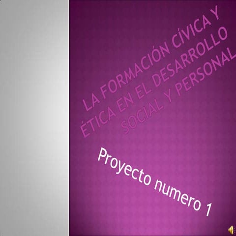 La formación cívica y ética en el desarrollo