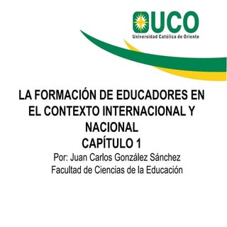 La formación de educadores en el co...