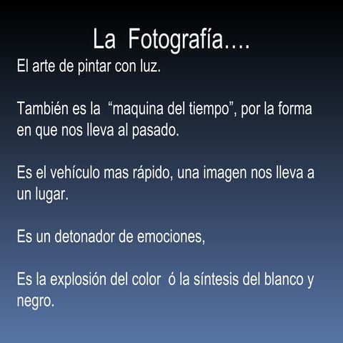 La fotografia