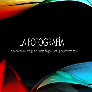 La fotografía