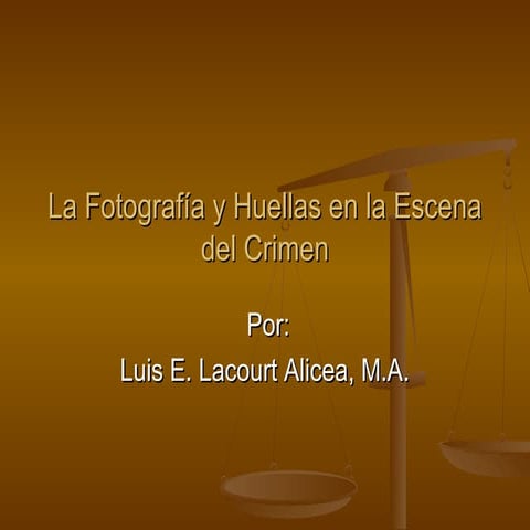 La fotografia en la escena del crimen