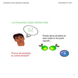 La frazione come operatore