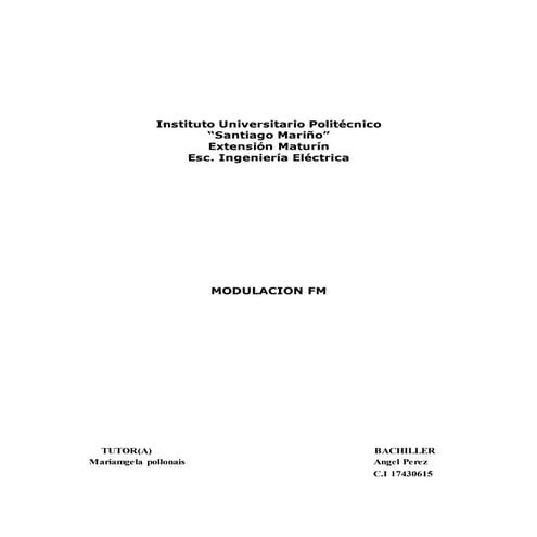 La frecuencia modulada ANGEL PEREZ